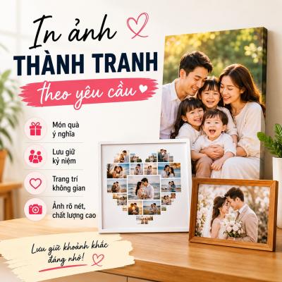 Có Một Món Quà Không Đắt Nhưng Rất Dễ Làm Người Nhận Xúc Động Đó Là In Ảnh Thành Tranh