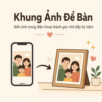 Khung Ảnh Để Bàn: Cách Biến Những Bức Ảnh Trong Điện Thoại Thành Một Góc Nhỏ Đầy Kỷ Niệm