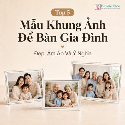 Top 5 Mẫu Khung Ảnh Để Bàn Gia Đình Đẹp, Ấm Áp Và Ý Nghĩa