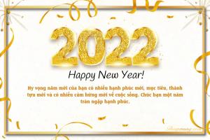 Tuyển tập 10 mẫu thiệp chúc mừng năm mới Nhâm Dần 2022 ấn tượng