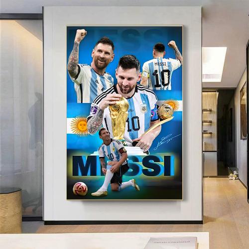 Tranh bóng đá cầu thủ Lionel Messi