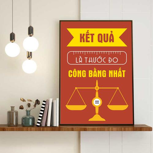 Tranh động lực Kết quả là thước đo công bằng nhất