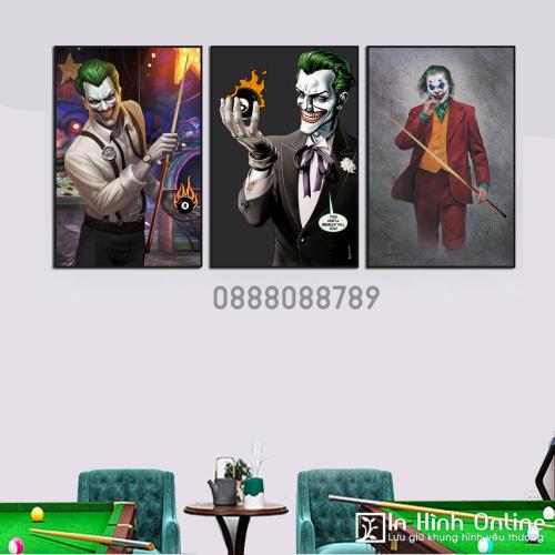 Bộ 3 tranh bida hình Joker
