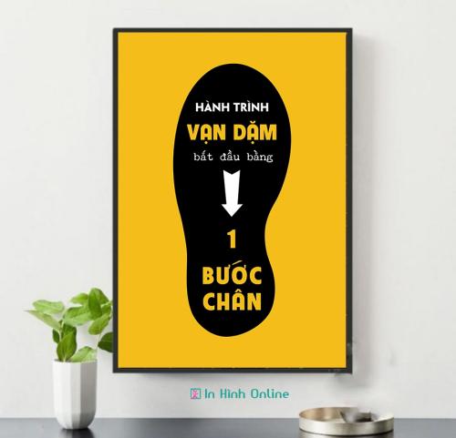 Tranh động lực: Hành hành trình vạn dặm bắt đầu từ một bước chân
