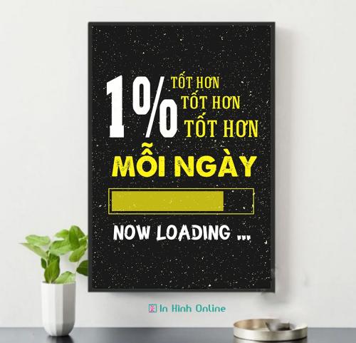 Tranh động lực: 1% tốt hơn tốt hơn tốt hơn Mỗi ngày
