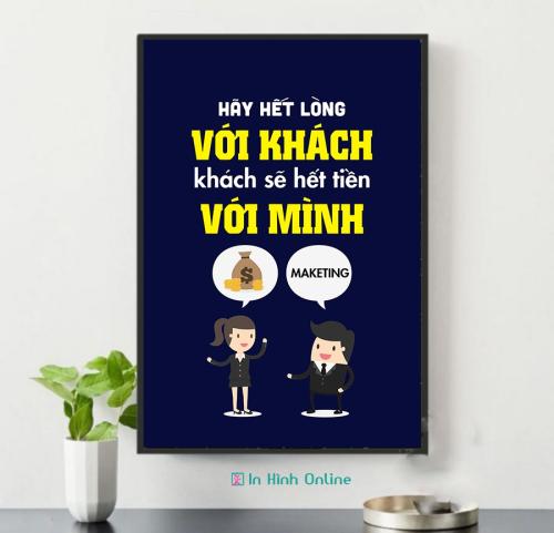 Tranh động lực: Hết lòng với khách khách sẽ hết tiền với mình
