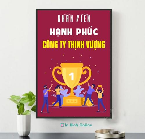 Tranh động lực: Nhân viên hạnh phúc công ty thịnh vượng