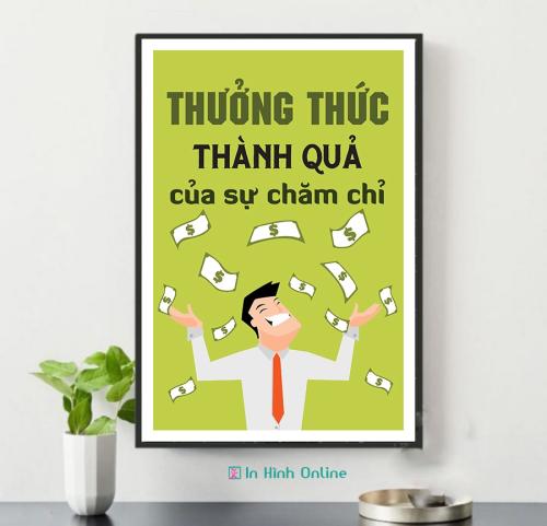 Tranh động lực: Thưởng thức thành quả của sự chăm chỉ