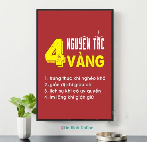 Tranh slogan văn phòng: 4 nguyên tắc vàng
