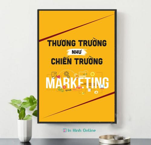 Tranh slogan văn phòng: Thương trường như chiến trường