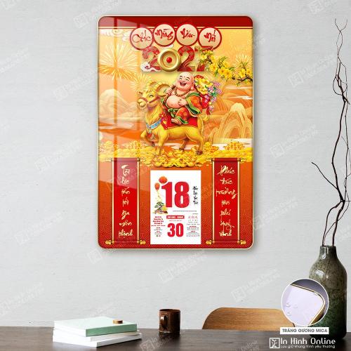 Đốc lịch tranh tráng gương Tết tài lộc và may mắn