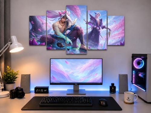 Tranh Liên Minh Huyền Thoại Yasuo và Yone Lãng Kiếm