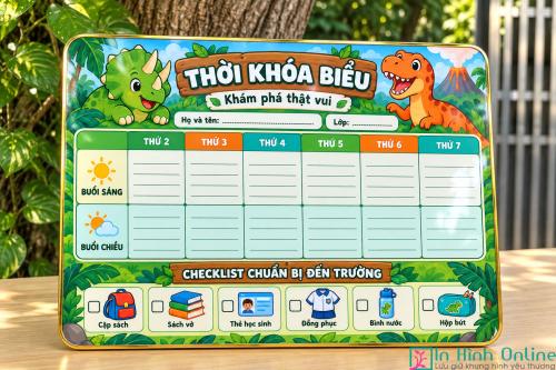 Thời Khóa Biểu Để Bàn Safari Khám Phá Thế Giới Động Vật