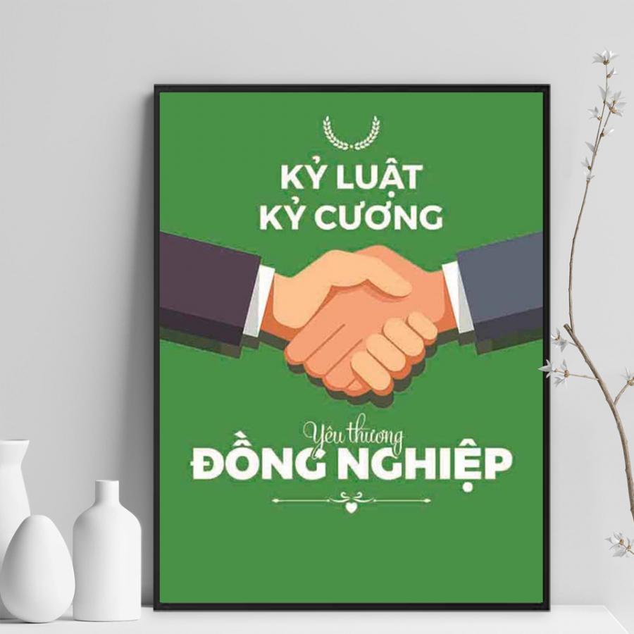 Tranh động lực: Kỷ luật kỷ cương yêu thương đồng nghiệp