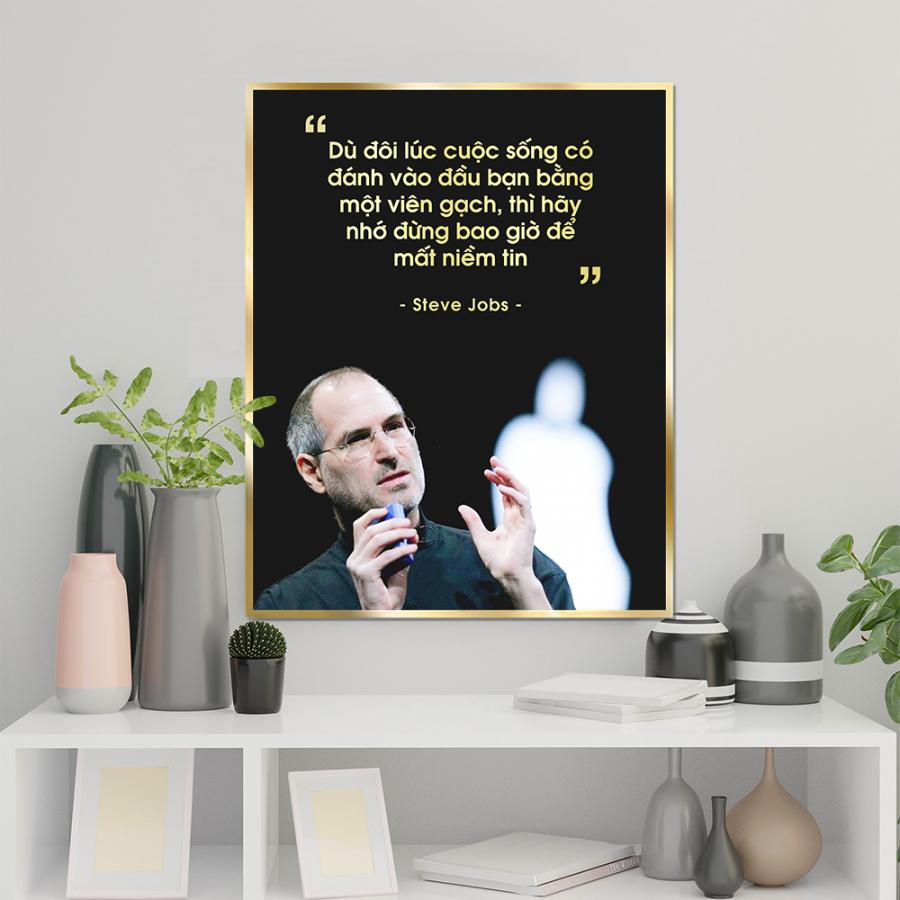 Tranh đừng bao giờ để mất niềm tin - Steve Jobs