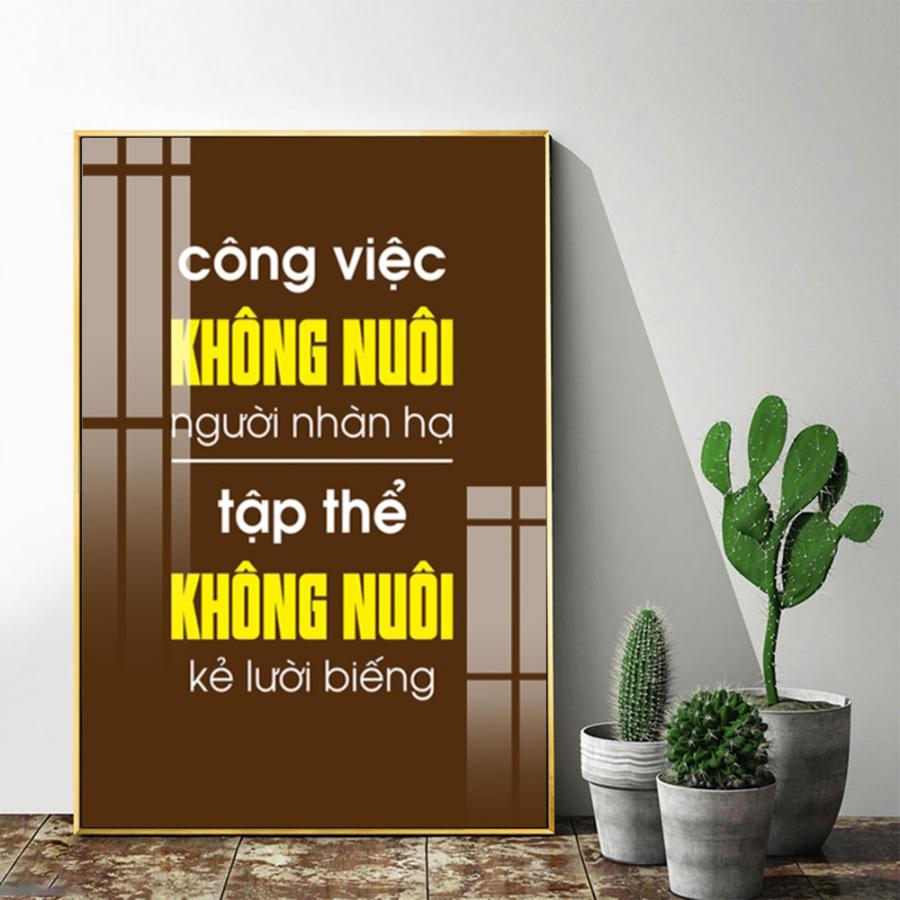 Tranh động lực: Công việc không nuôi người nhàn hạ, tập thể không nuôi kẻ lười biếng