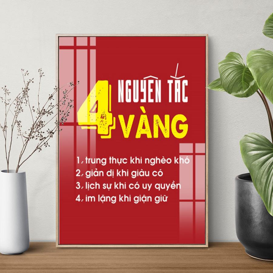 Tranh slogan văn phòng: 4 nguyên tắc vàng