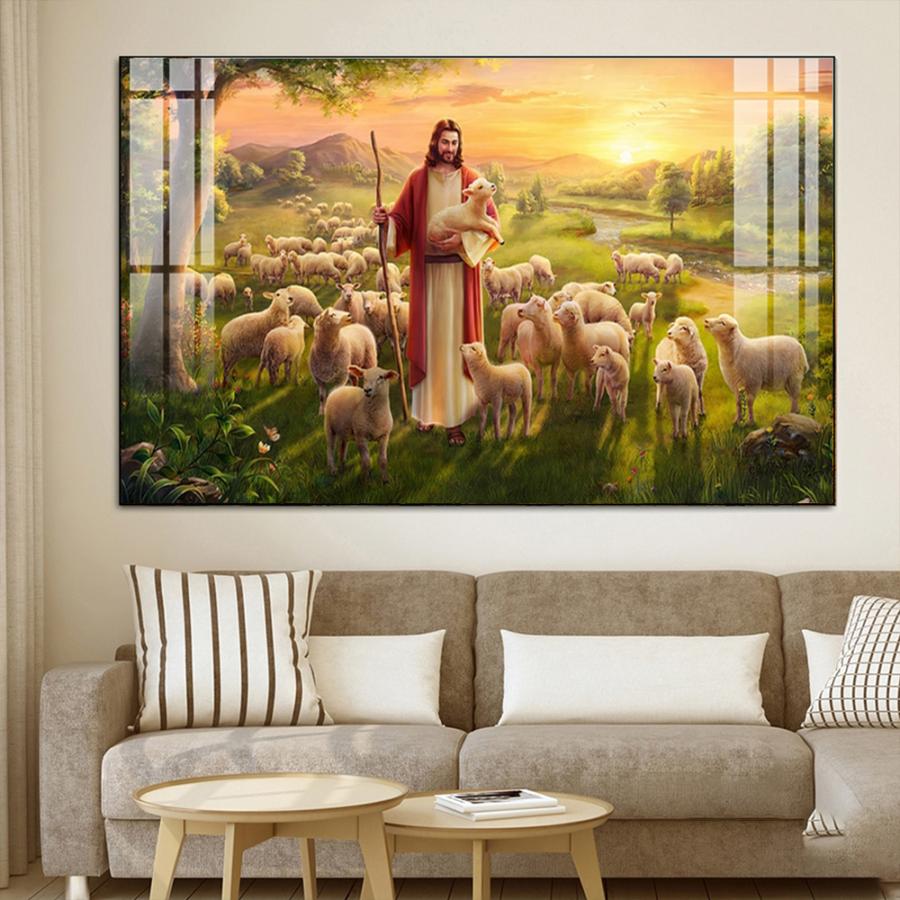 Tranh công giáo Chúa Giêsu và bầy cừu tại In Hình Online