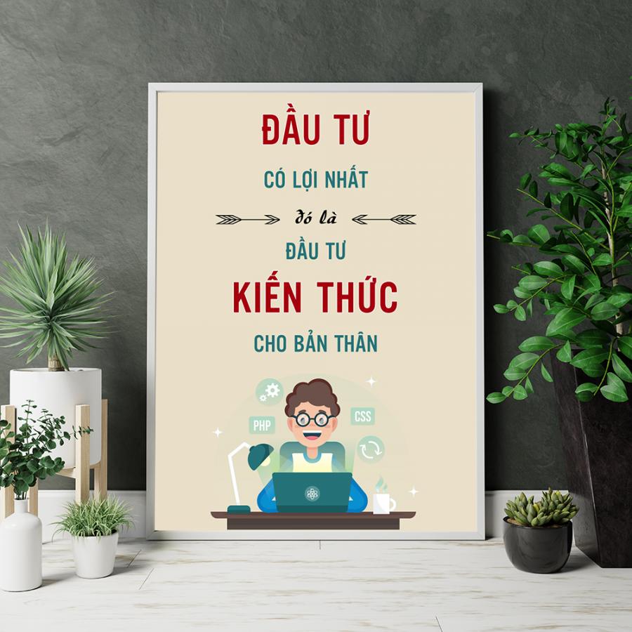 Tranh động lực: Đầu tư có lợi nhất đó là đầu tư kiến thức cho bản thân