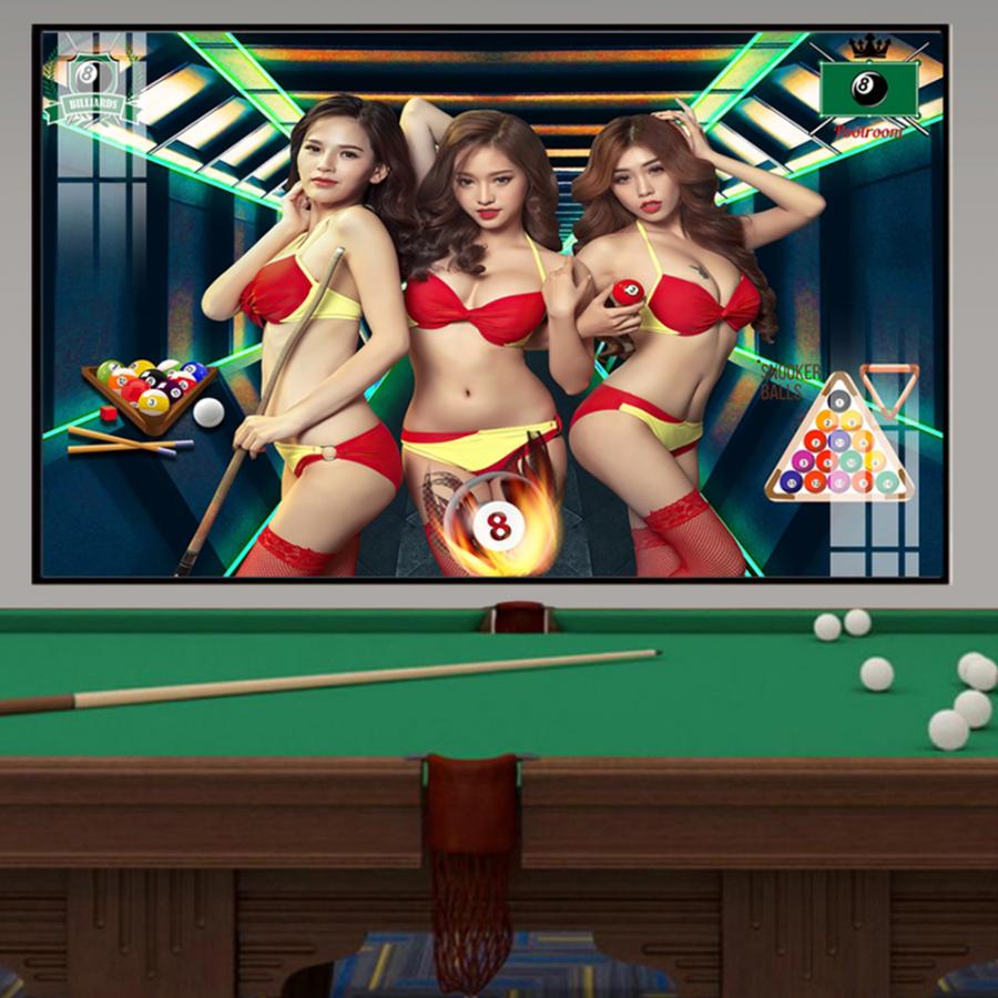 Tranh trang trí quán Bida, Billiard cực chất