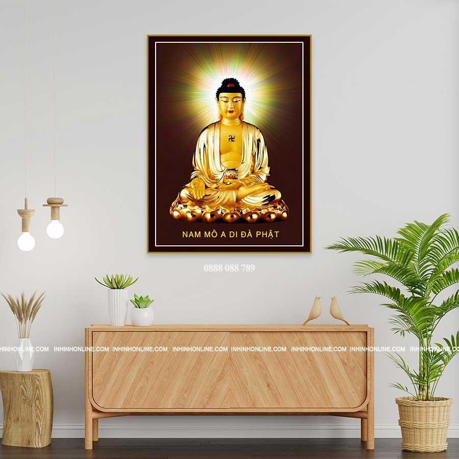 Tranh Đức Phật A Di Đà treo tường đẹp