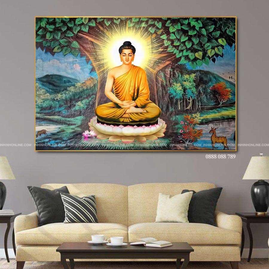 Tranh Phật Thích Ca Mâu Ni khổ lớn