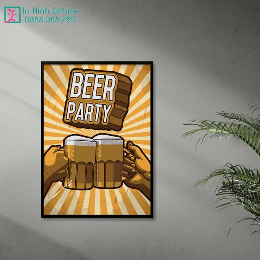 Tranh nhà hàng, quán bia phong các Retro 16