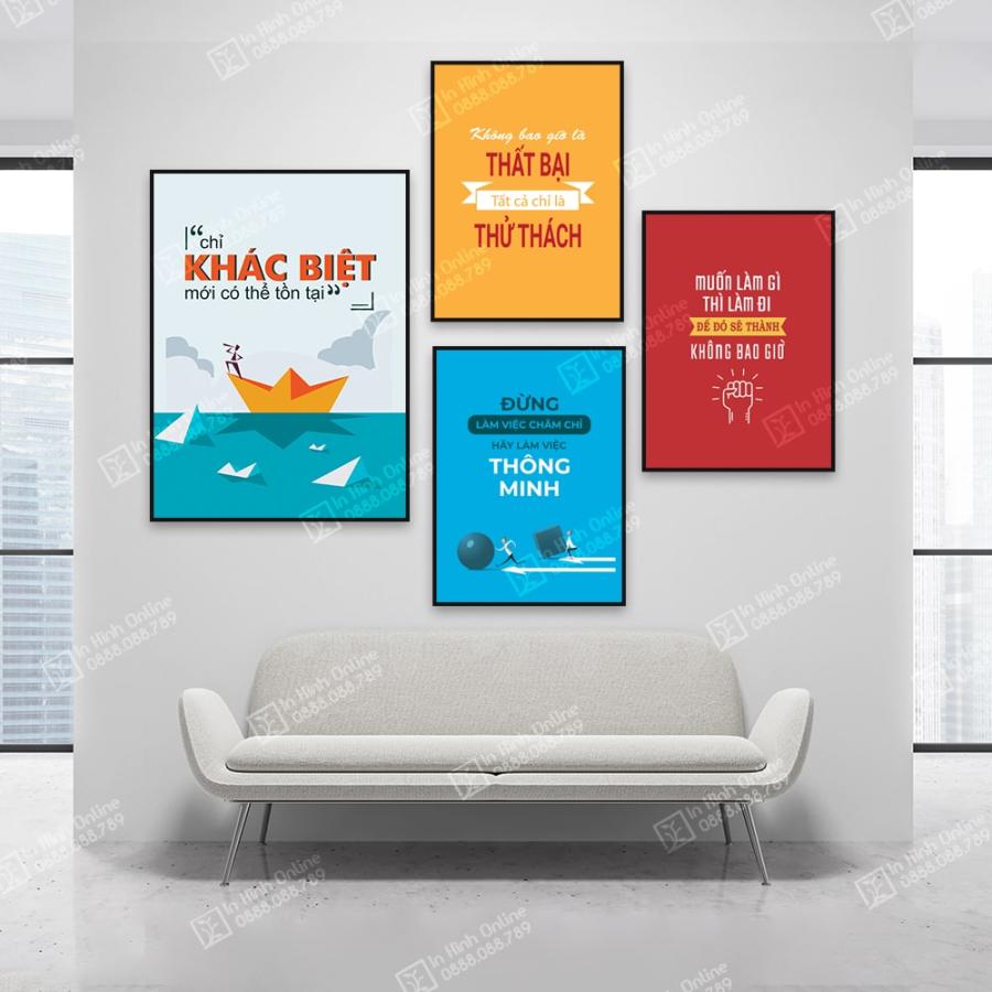Bộ tranh slogan động lực làm việc