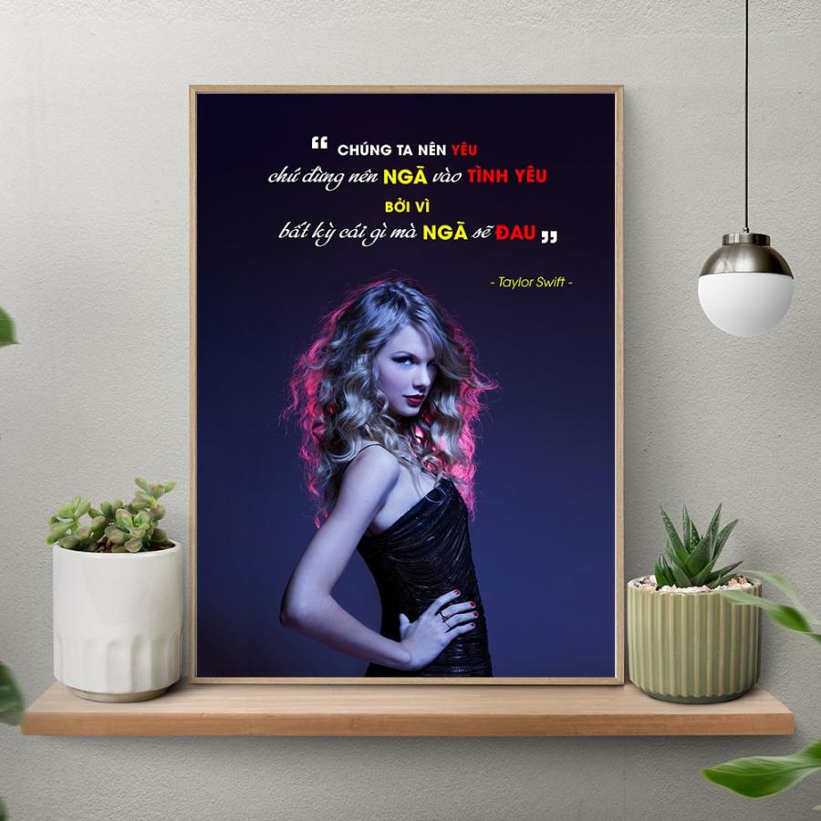 Tranh động lực truyền cảm hứng của Taylor Swift