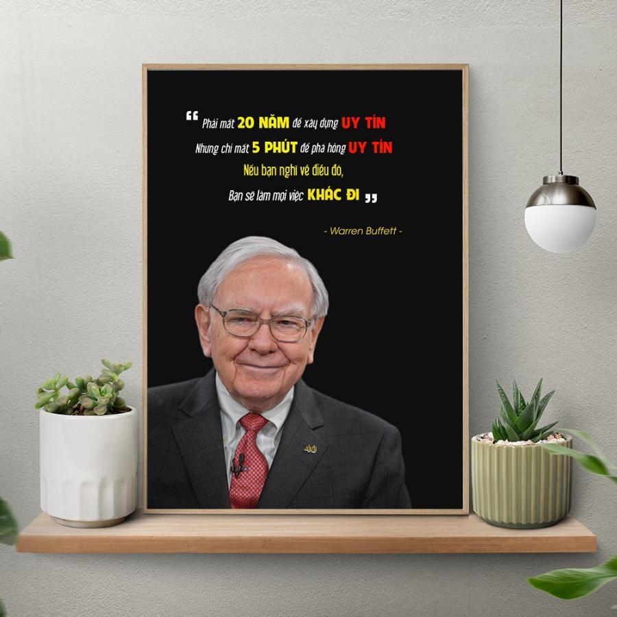 Tranh động lực truyền cảm hứng của Warren Buffett