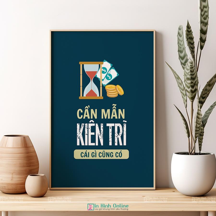 Tranh văn phòng: Cần mẫn kiên trì cái gì cũng có