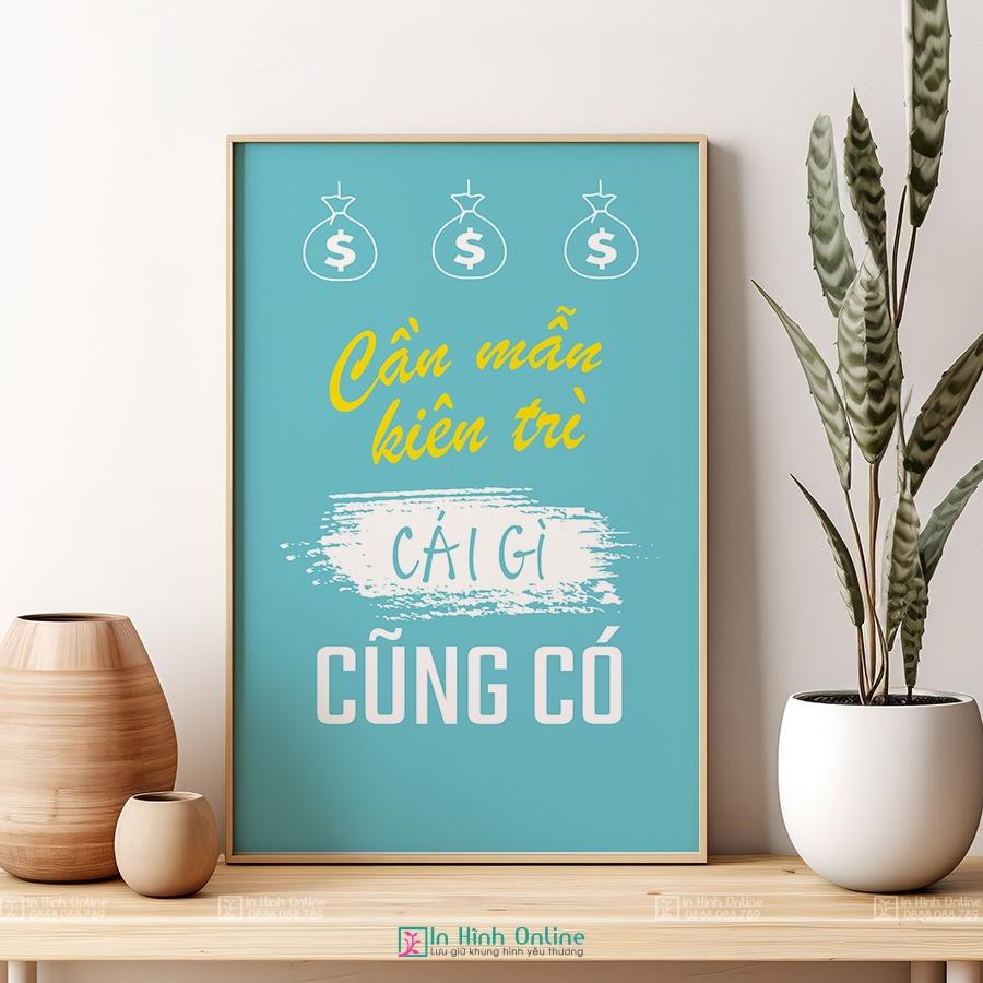 Tranh động lực: Cần mẫn kiên trì cái gì cũng có
