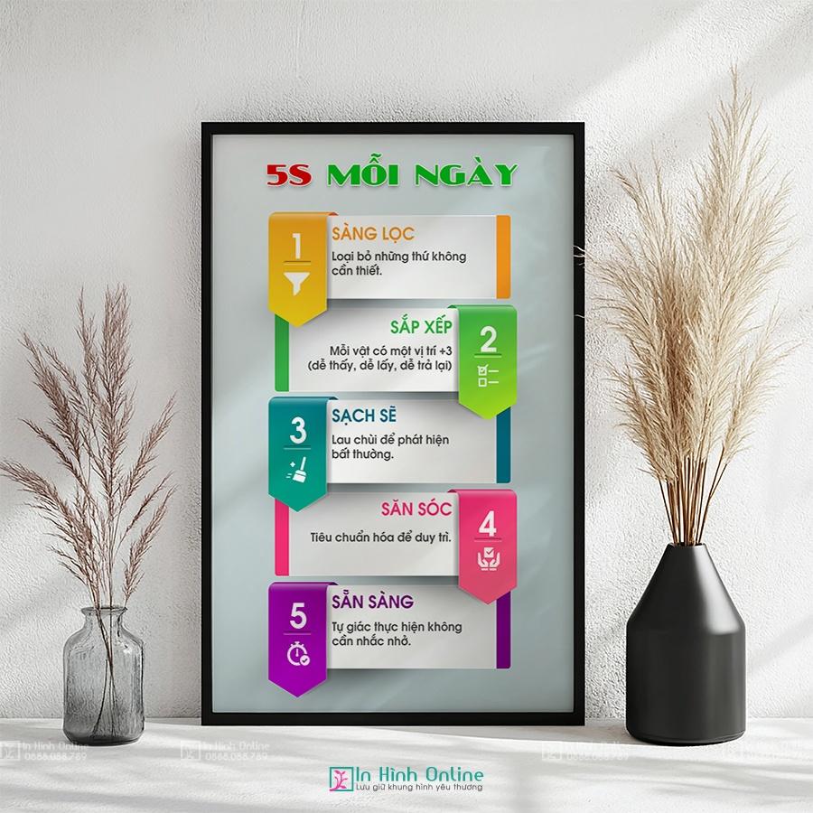 Tranh văn phòng 5S mỗi ngày