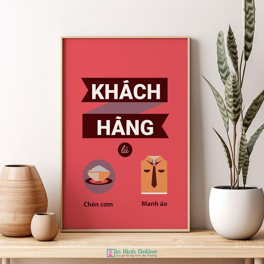 Tranh động lực: Khách hàng là chén cơm manh áo