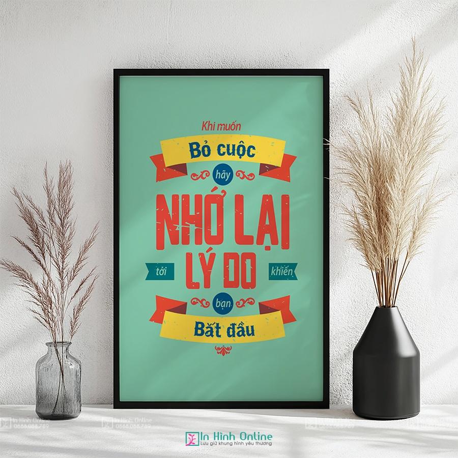 Tranh động lực: Khi muốn bỏ cuộc hãy nhớ lại lý do khiên bạn bắt đầu