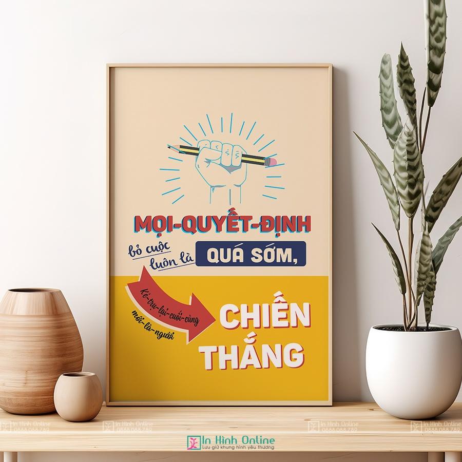 Tranh động lực: Mọi quyết định bỏ cuộc luôn là quá sớm