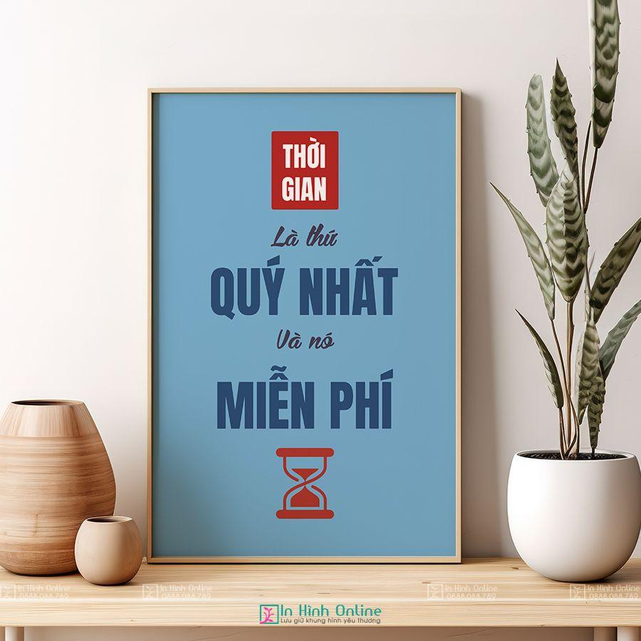 Tranh động lực: Thời gian là thứ quý nhất và nó miễn phí 2
