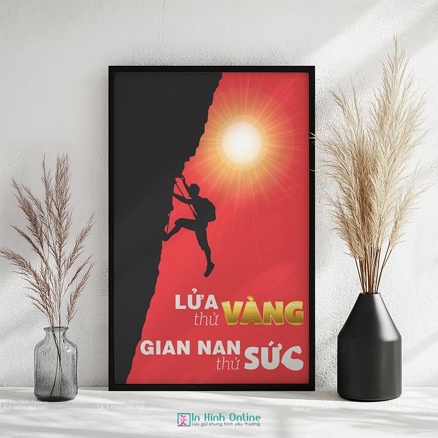 Tranh văn phòng: Lửa thử vàng gian nan thử sức