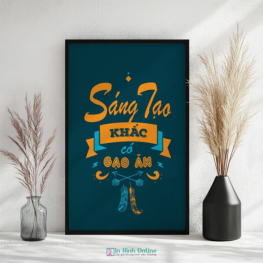 Tranh văn phòng: Sáng tạo khắc có gạo ăn