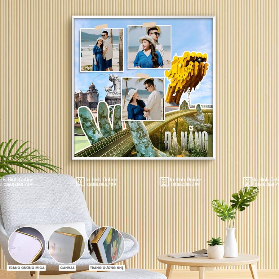 Khung ảnh du lịch Đà Nẵng thiết kế hiện đại trẻ trung