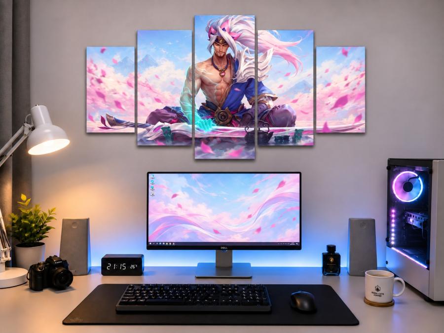 Tranh Liên Minh Huyền Thoại Yasuo Anh Hùng Lãng Kiếm