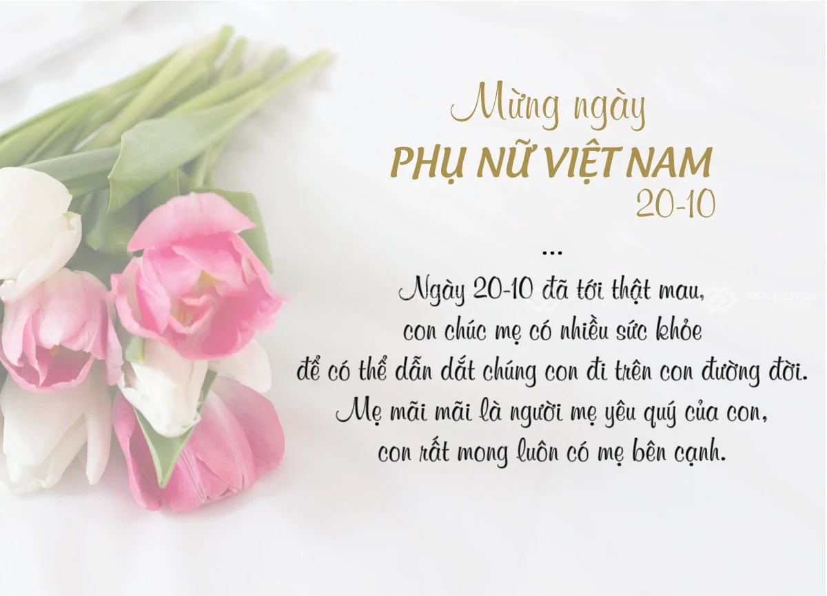 Top hình ảnh chúc mừng 20/10 ngày Phụ nữ Việt Nam với hoa đẹp