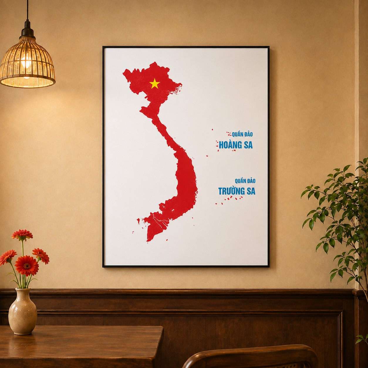 7 Mẫu Tranh Trang Trí Quốc Khánh 2/9 Đẹp, Cho Nhà, Quán Cafe Và Văn Phòng