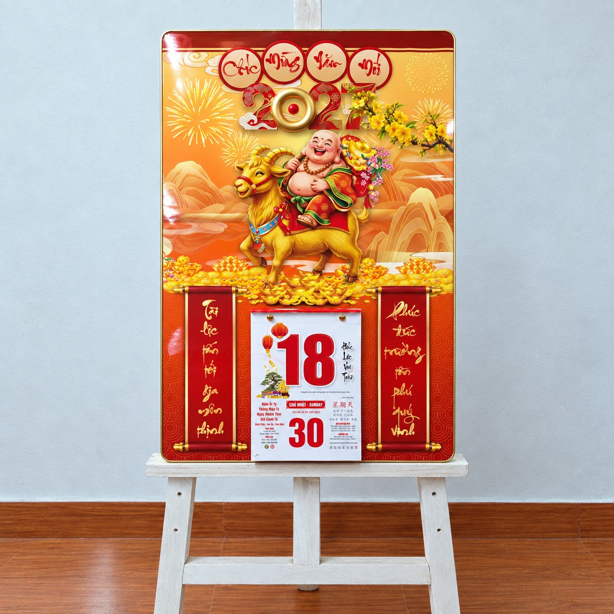 Top 12 Mẫu Đốc Lịch Đẹp 2027 – Tranh Tráng Gương 40x60