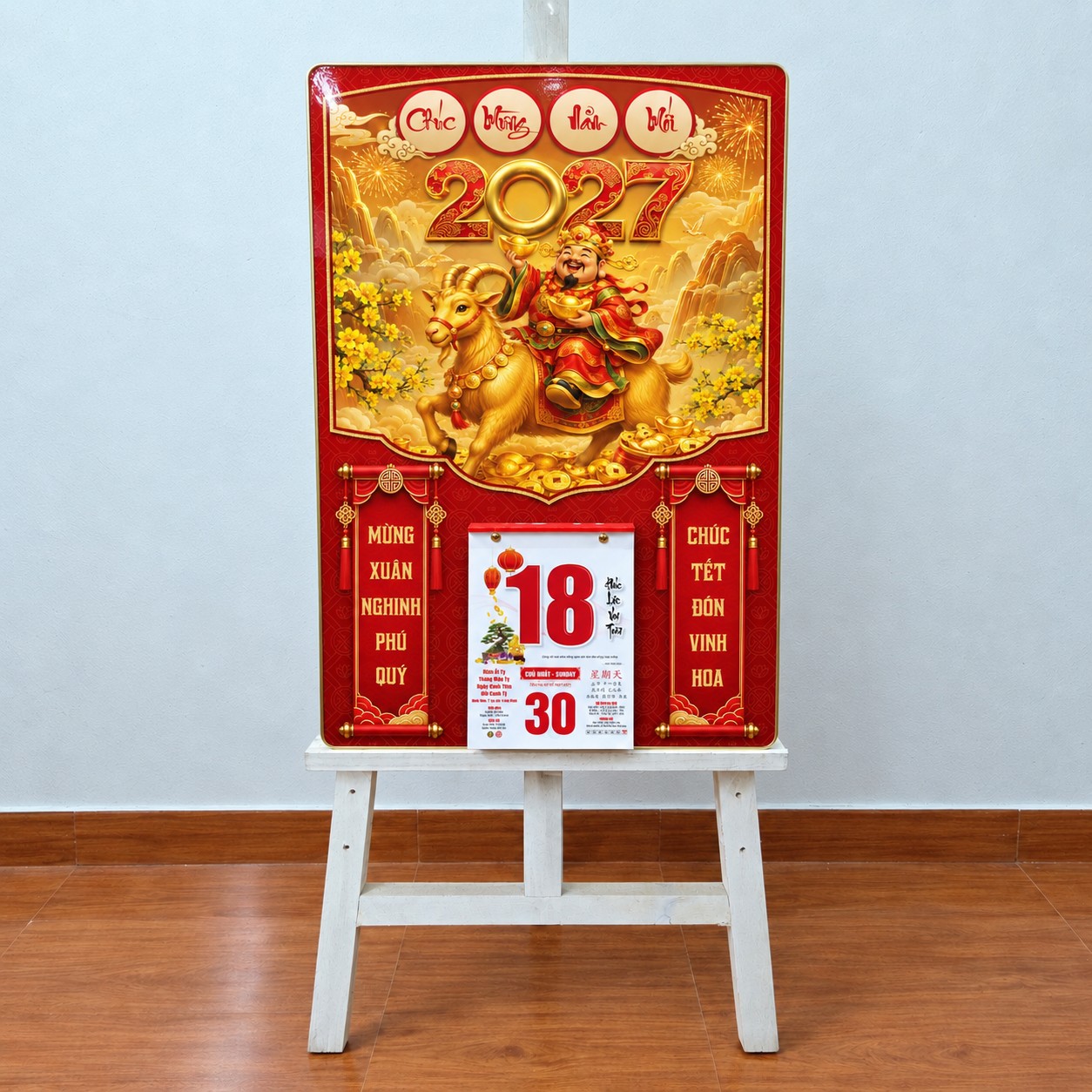 Top 12 Mẫu Đốc Lịch Đẹp 2027 – Tranh Tráng Gương 40x60