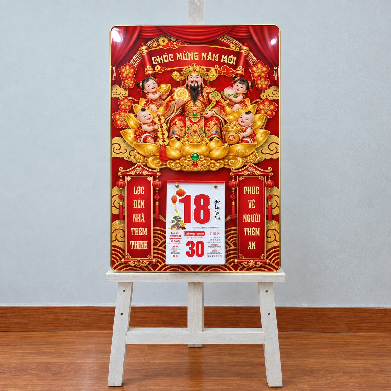 Top 12 Mẫu Đốc Lịch Đẹp 2027 – Tranh Tráng Gương 40x60