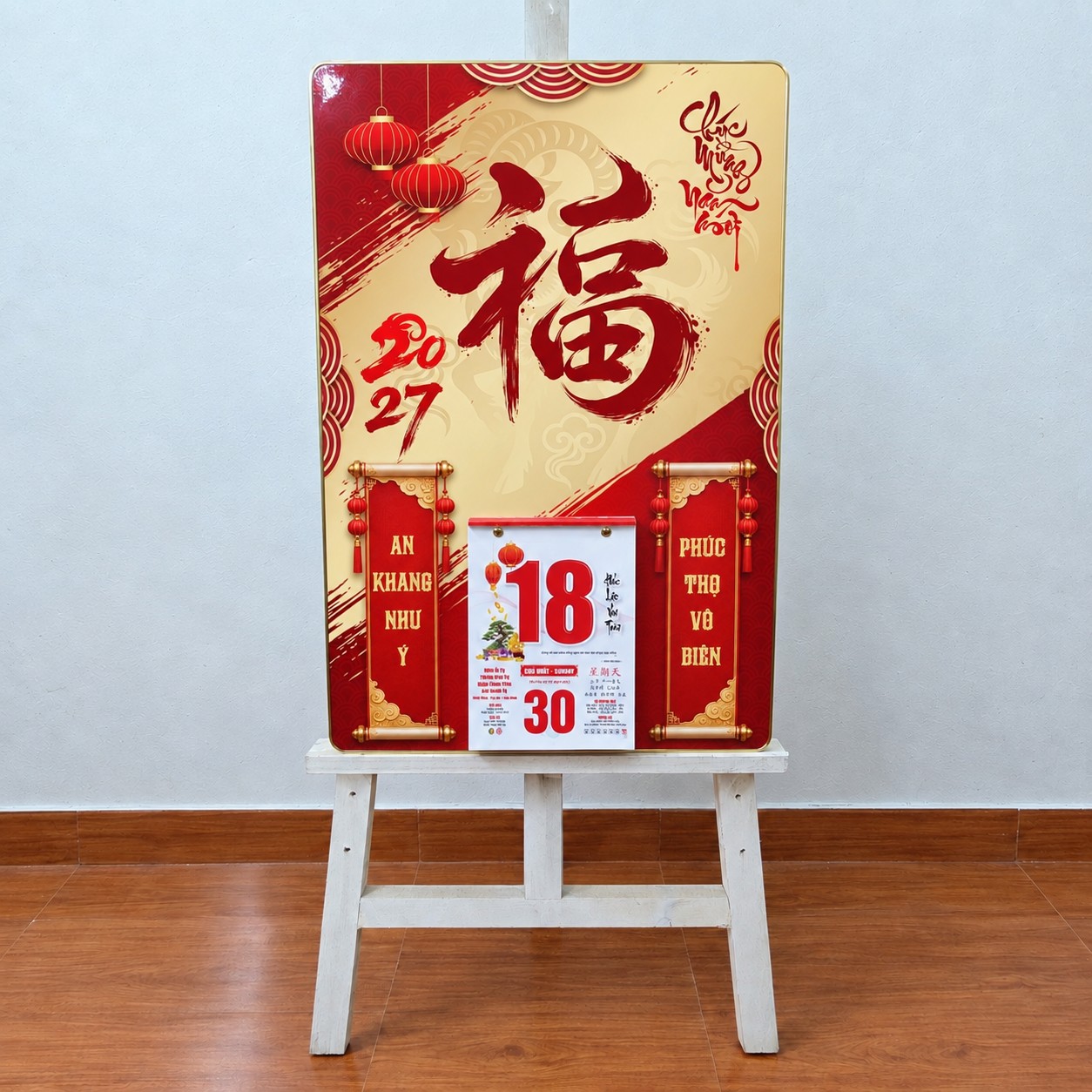 Top 12 Mẫu Đốc Lịch Đẹp 2027 – Tranh Tráng Gương 40x60
