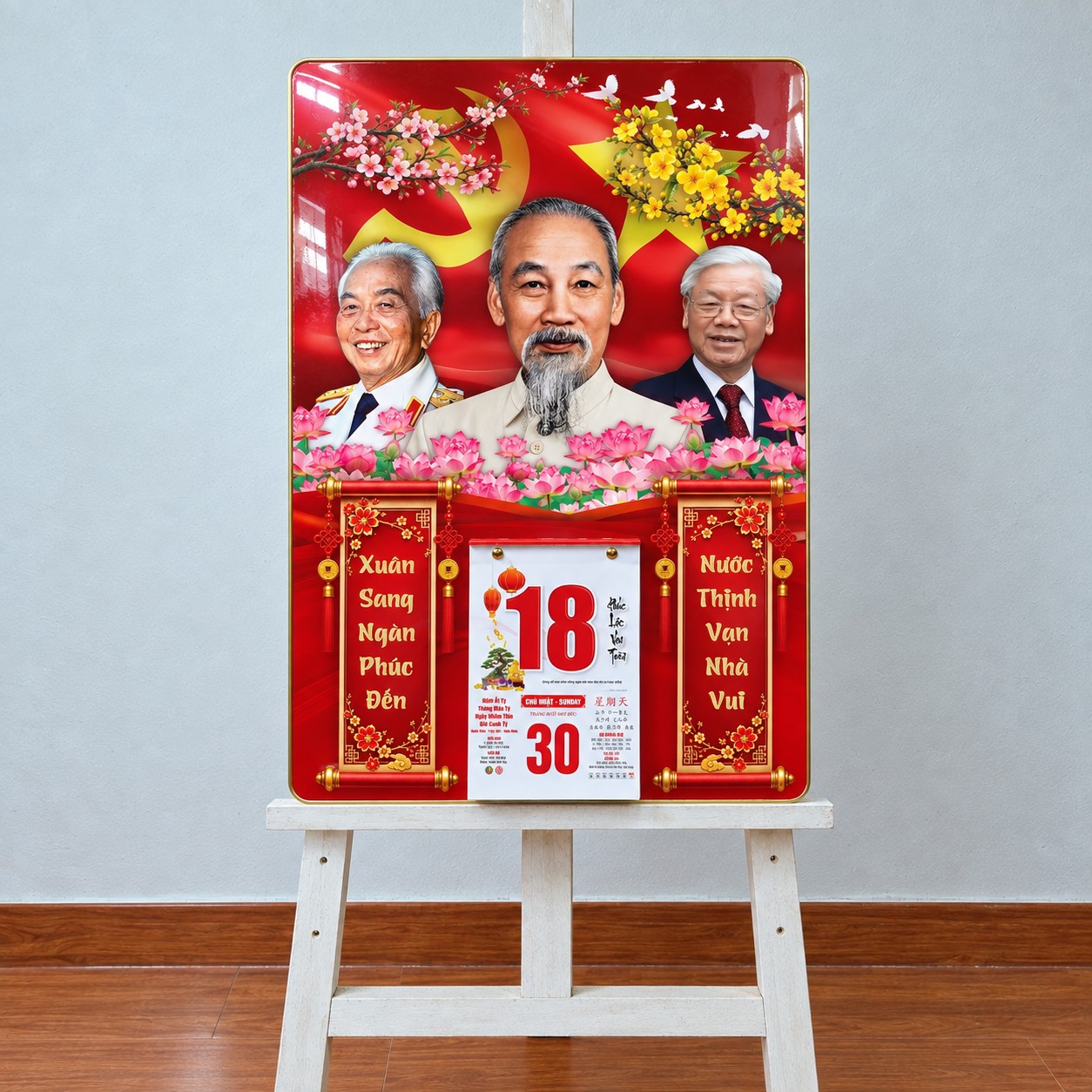 Top 12 Mẫu Đốc Lịch Đẹp 2027 – Tranh Tráng Gương 40x60